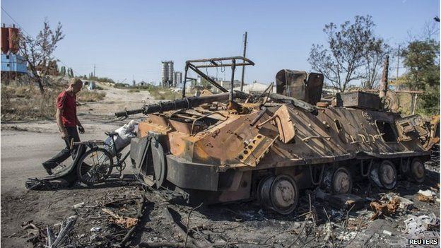 burned-out tank