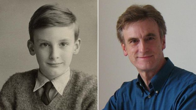 Phil Weatherley as a 10-year-old and now