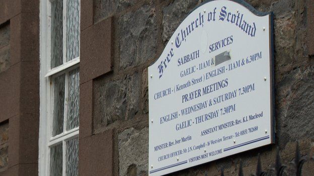 Free Church of Scotland sign