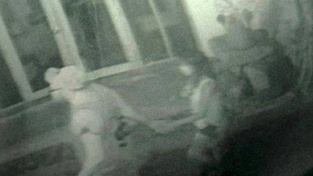 CCTV which Thai Police say shows David Miller and Hannah Witheridge