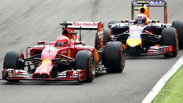 Ferrari and Red Bull at Italian GP