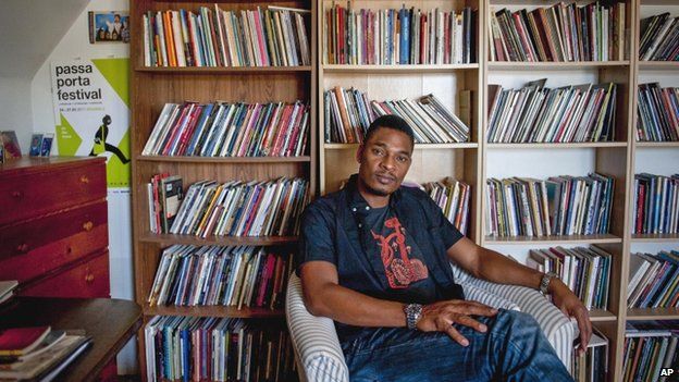 poet Terrance Hayes poses for a photo at his home in Pittsburgh. Hayes was named 17 Septembr 2014