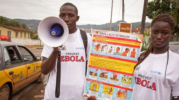 Campaigners warning of Ebola in Freetown, Sierra Leone
