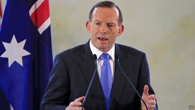 A 6 Sept 2014 file photo of Australian Prime Minister Tony Abbott.