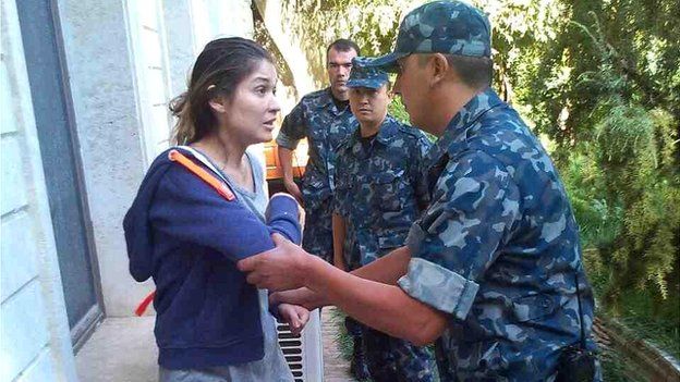 New pictures of Gulnara Karimova apparently under house arrest have been circulated by a London PR firm