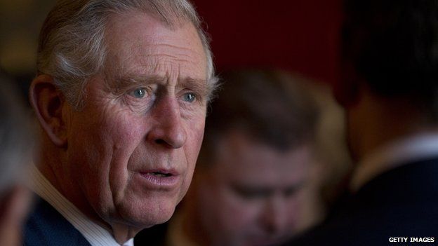 Prince Charles at a reception on 11 December 2013 in London, England.