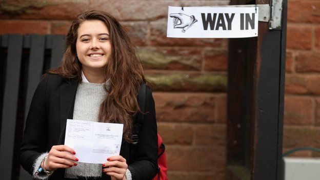 Schoolgirl Ivy Hare, aged 17, shows off her vote