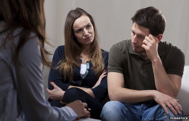 Couple having counselling