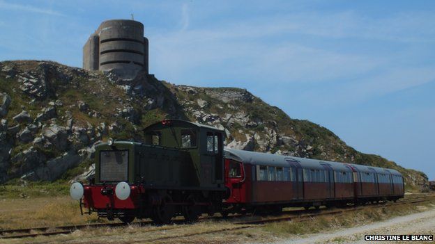 The Isle of Alderney tube train