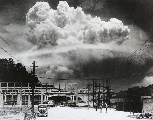 A cloud over the Nagasaki