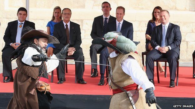 Prince William in Malta