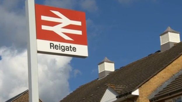Reigate station sign