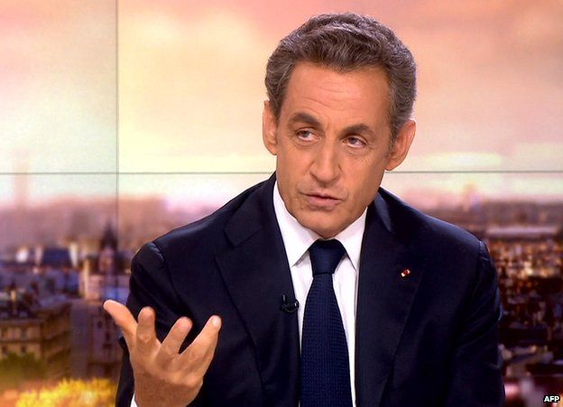 Former French president Nicolas Sarkozy, 21 Sep 14