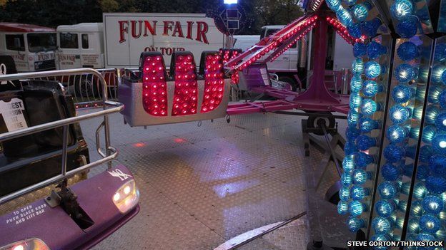 Twister fairground ride