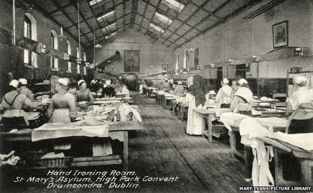 Archive photo of the ironing room at High Park