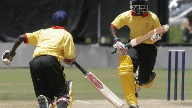 Uganda's batsmen pictured in 2007
