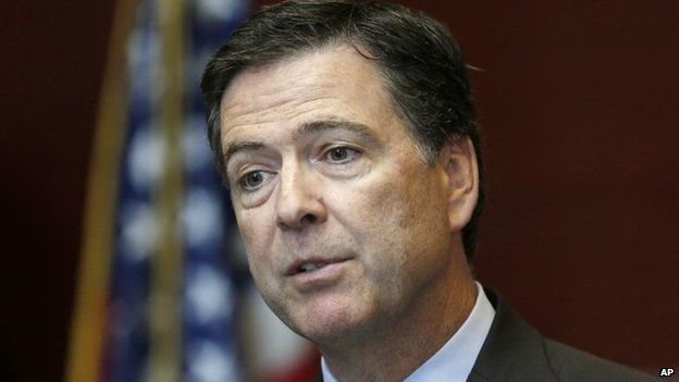 FBI Director James Comey speaks at the FBI Albany Field Office in Albany, NY 23 September 2014