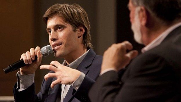US journalist James Foley speaks at Northwestern University's Medill School in this 2011 handout photo provided by Northwestern University.