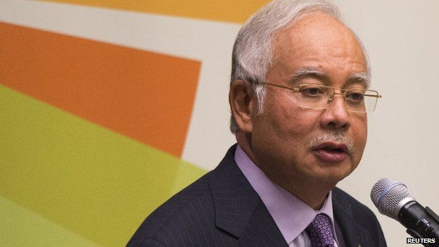 Malaysia's Prime Minister Najib Razak, pictured on 23 September 2014