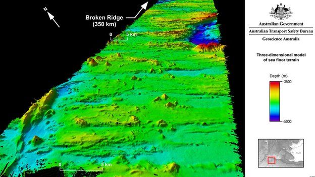 Map of seabed from flight MH370 hunt