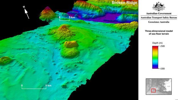 Map of seabed from flight MH370 hunt