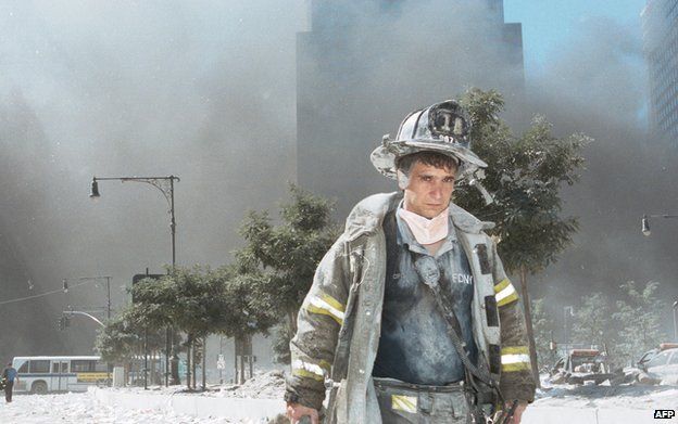 Firefighter in New York on 9/11
