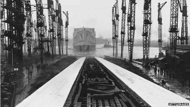 Launch of the SS Queen Mary