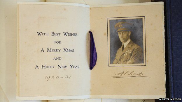 Prince Albert sent Admiral Tait a Christmas card in 1921