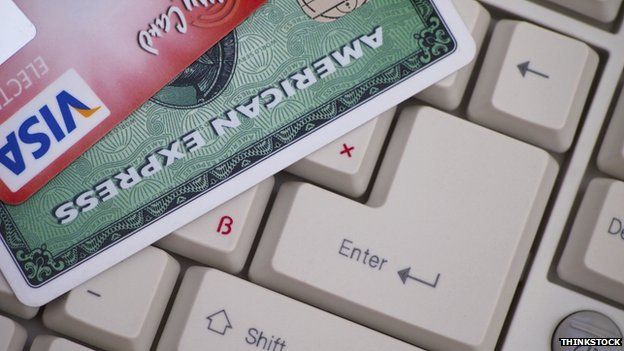 Credit cards and keyboard