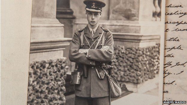 Edward VIII pictured in his Grenadier Guards uniform in 1914