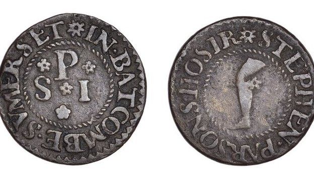 The unique Farthing from Batcombe, near Shepton Mallett struck by Stephen Parsons