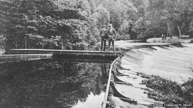 Catrine dam in its heyday