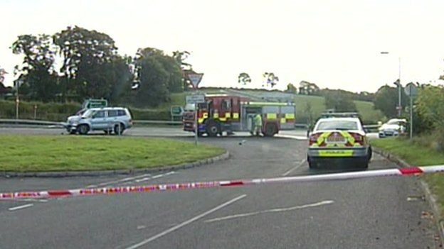 the scene near the crash in county down where two nuns were killed