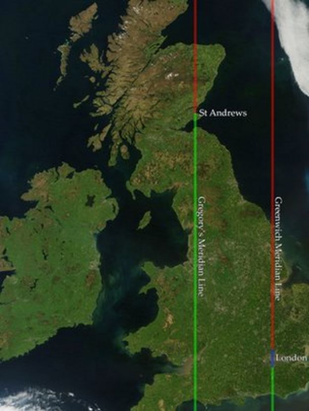 Scots scientist 'laid first meridian line' in St Andrews - BBC News