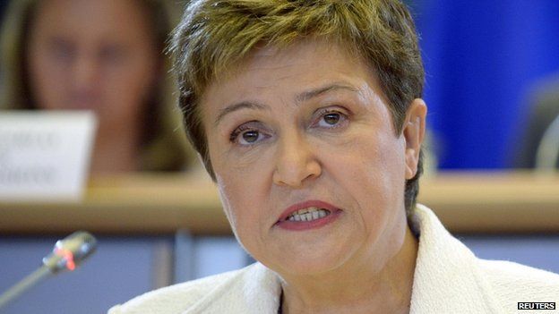 EU Commissioner Kristalina Georgieva. 2 Oct 2014