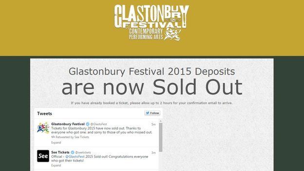 Glastonbury 2015 is sold out