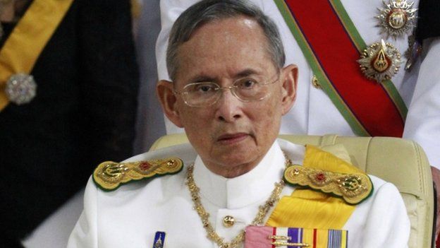 Thai King Bhumibol Adulyadej on 9 April 2012