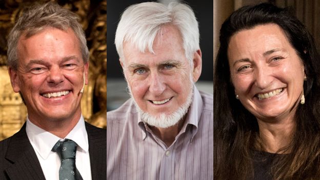 Edvard Moser, John O'Keefe and May-Britt Moser