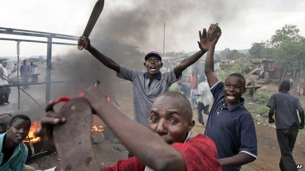 Members of the Luo tribe in Kenya in post-election violence in 2008