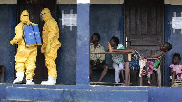 Ebola treatment, Monrovia, Liberia