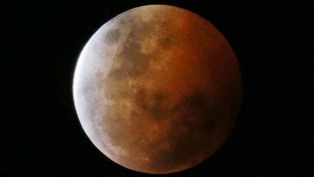 Blood Moon seen from Gosford, north of Sydney, Australia. 8 Oct 2014