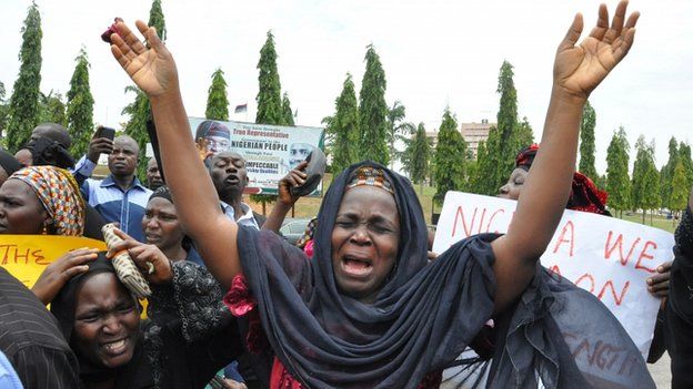 Nigeria abducted schoolgirls protest