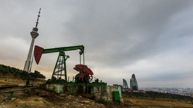 Oil pump in Baku, which belongs to state oil company Socar