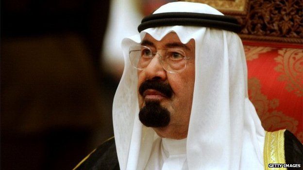 Saudi Arabia's King Abdullah bin Abdul Aziz al-Saud in Muscat on 29 December 2008
