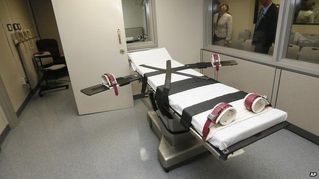 The death chamber in Oklahoma