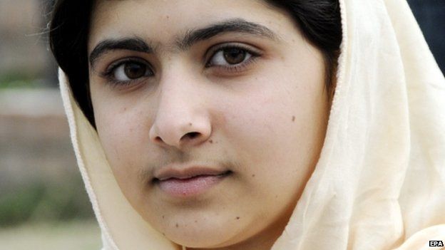 A file picture dated 08 March 2012 showing Malala Yousafzai in Islamabad, Pakistan, before she was shot and wounded by gunmen in Swat on 09 October 2012