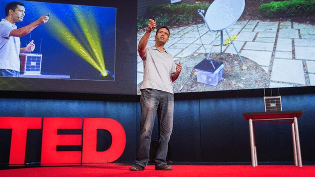 Syed Karim on TED stage