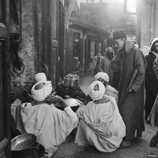 Moroccan souk circa 1950