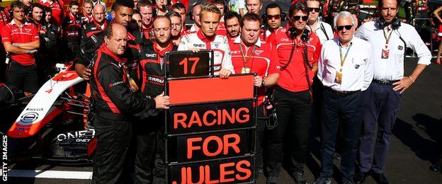 Marussia team at the Russian GP