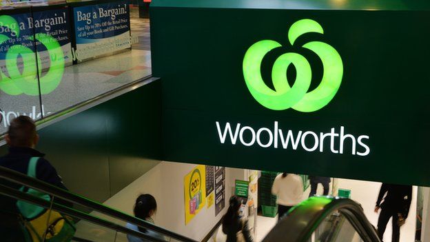File picture of a Woolworths store logo